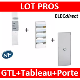 Legrand - Kit GTL 13M complet + tableau 52M + porte - 030037+401214+401344