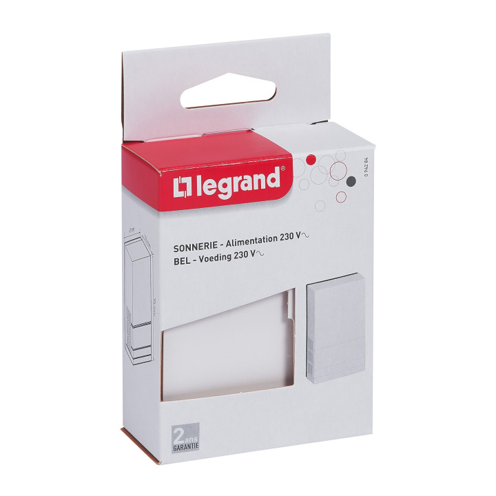 Legrand - Carillon 230V - fixation en saillie - IP20 - 80dB - Réf: 094284