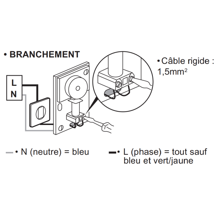 Legrand - Carillon 230V - fixation en saillie - IP20 - 80dB - Réf: 094284