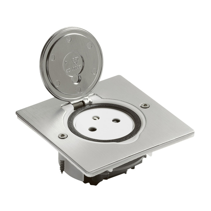 Legrand - Prise de sol et plan de travail simple 2P+T - 16A - 250V - IP44 - Réf : 089760