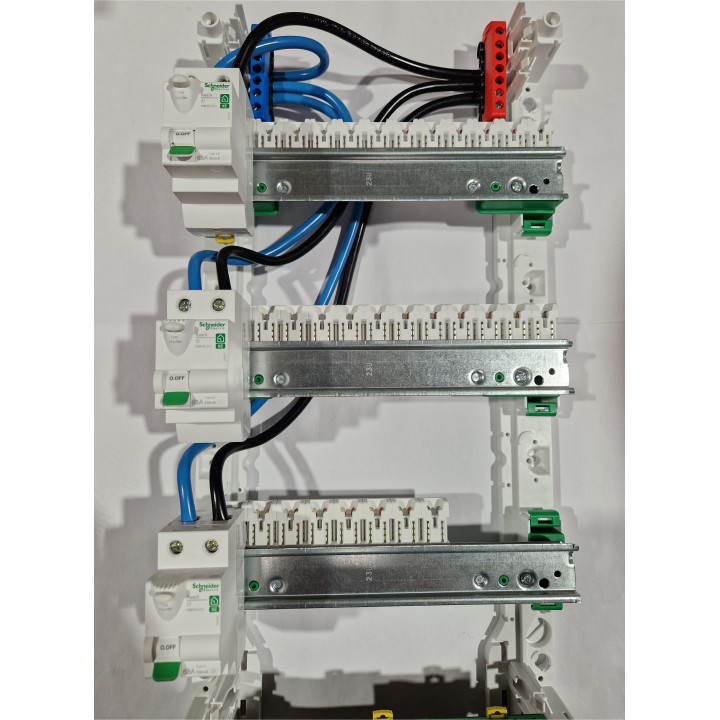 Elecdirect - KIT alimentation par le haut pour tableau 3 rangées - Réf : CORDONALIM3R