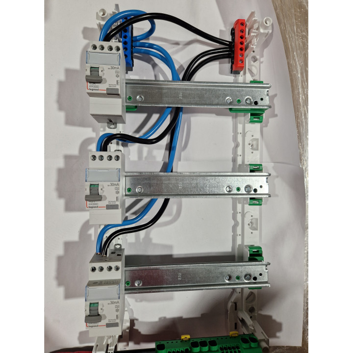 Elecdirect - KIT alimentation par le haut pour tableau 3 rangées - Réf : CORDONALIM3R
