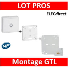 Legrand - LOT - Platine pour Disjoncteur Seul - DRIVIA 13M + habillage + porte + fond- 401191+401185+401193