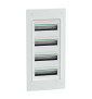 Schneider - PrismaSeT XS - Coffret encastré - 4R - 13M - sans porte - Réf : LVSXS413
