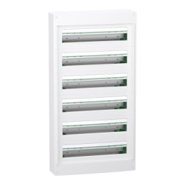 Schneider - PrismaSeT XS - Coffret saillie - 6R - 24M - sans porte - Réf : LVSXT624