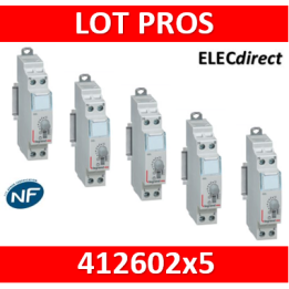 Legrand - Minuterie électronique 16A - 230V : Réf - 412602 x 5