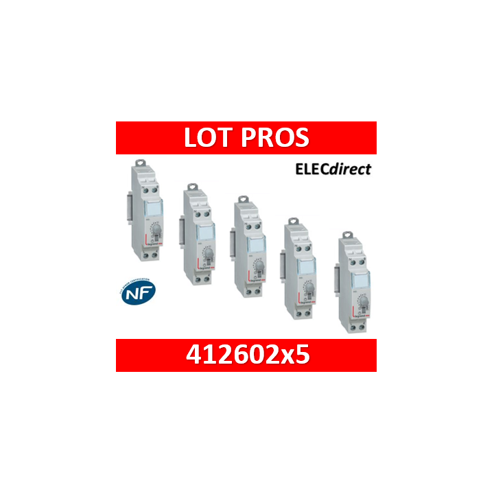 Legrand - Minuterie électronique 16A - 230V : Réf - 412602 x 5