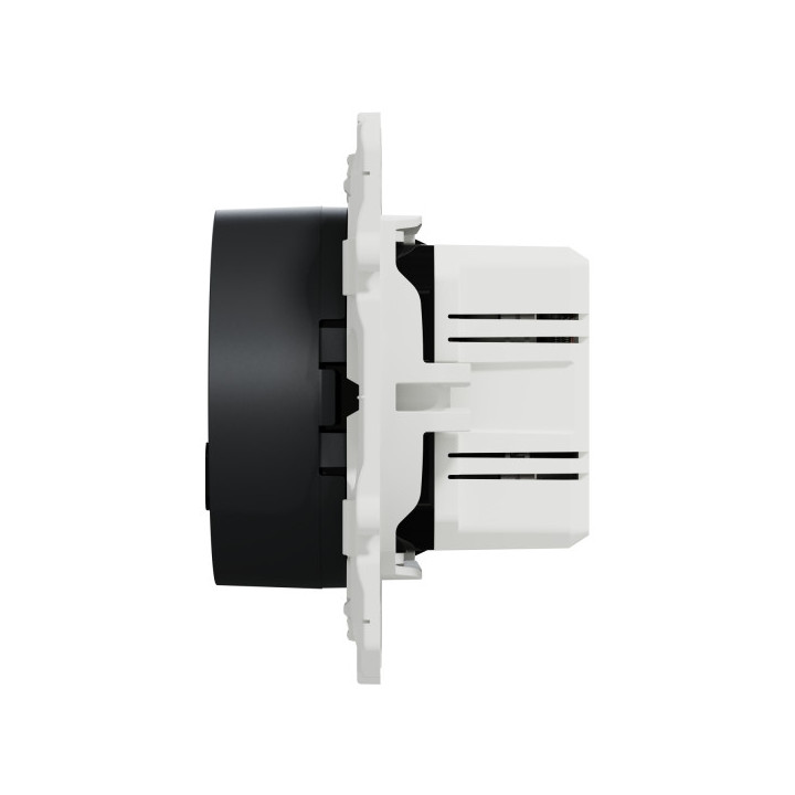Schneider - Odace - prise USB double - charge rapide - type A+C - Anthracite - 18W - 3,4A - Réf.: S540219