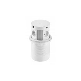 GTV - COMFORT PLUS - 4x230V + 2xUSB + chargeur à induction - blanc - Réf.: AE-BPW4F120P-10
