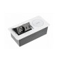 GTV Lighting - Bloc prise à encastrer + chargeur induction - 1 prise - 2 USB - Blanc - Réf : AE-PB1FAVAP-10