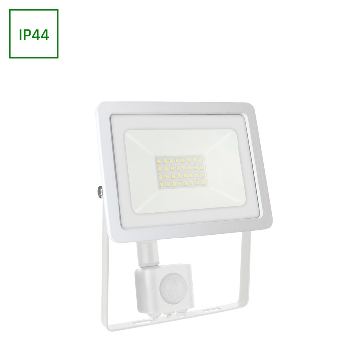 Spectrum - Projecteur LED blanc à détection - Noctis Lux 3 - 230V, 50W - 4500lm, 4000K -  IP44 - Réf : SLI029055NW-DETECT
