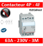 Legrand - Contacteur de puissance 4P bobine 230V - Silencieux - 63A - 4F - 3M - 412563