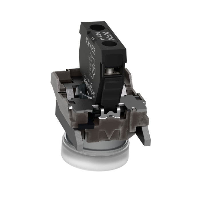 Schneider - Harmony XB4 - Voyant lumineux LED D22 - IP66 - blanc - 230V -  Réf : XB4BVM1