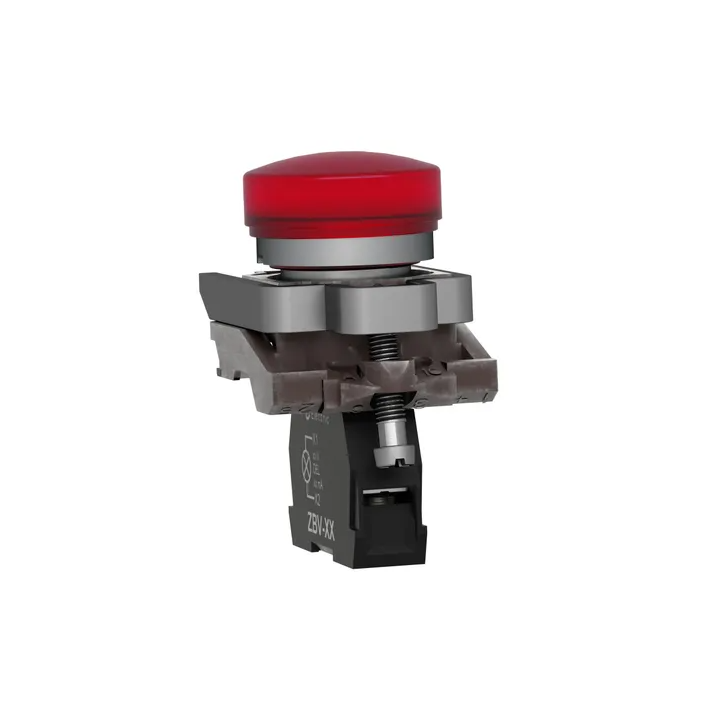 Schneider - Harmony XB4 - Voyant lumineux LED D22 - IP66 - rouge - 230V - Réf : XB4BVM4