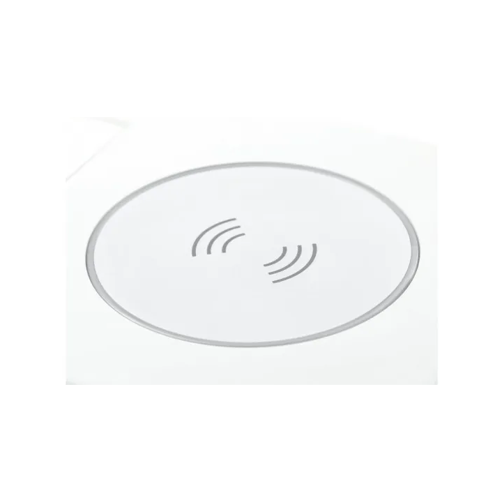 GTV Lighting - Bloc prise à encastrer + chargeur induction - 1 prise - 2 USB - Blanc - Réf.: AE-PB1FAVAP-10