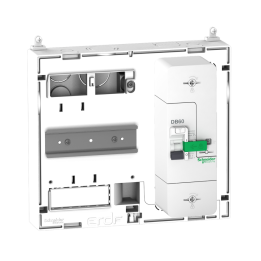 Schneider - Platine avec Disjoncteur branchement EDF 60A - Sélectif - 500mA - 1P+N - Réf : SCHPLATDB60