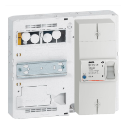 Legrand - Platine avec Disjoncteur branchement EDF 60A - Sélectif - 500mA - 1P+N - Réf : LEGPLATDB60
