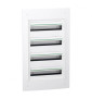 Schneider - PrismaSeT XS - Coffret encastré - 4R - 18M - sans porte - Réf: LVSXS418