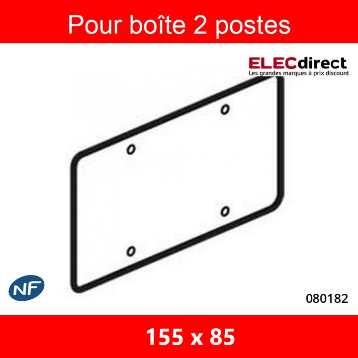 Legrand Batibox - Couvercle universel 155 x 85 - pour boîte 2 postes - 080182