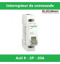 Schneider - Acti9, iSW interrupteur de commande 2P 20A 415VCA - Réf : A9S60220