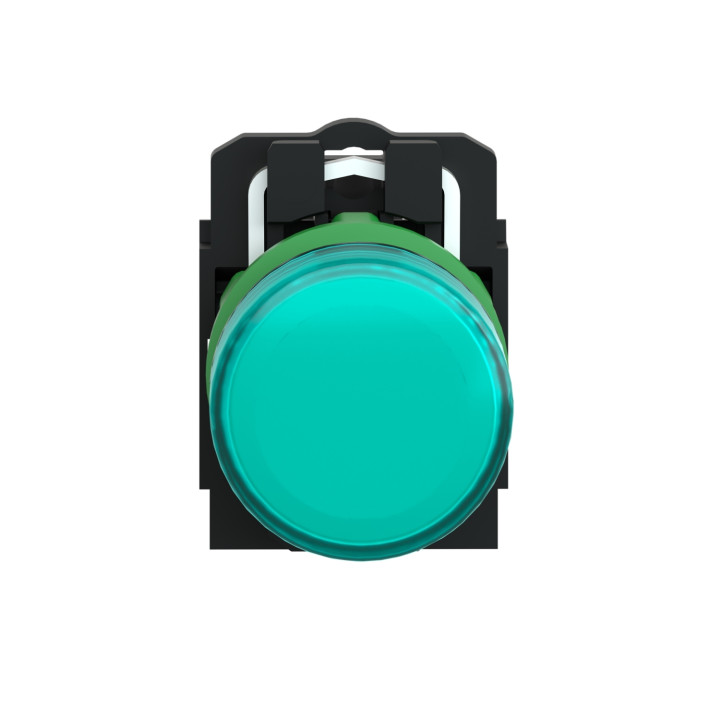 Schneider - Harmony voyant rond Ø22 - IP66 - vert - LED intégrée - 240V - Réf : XB5AVM3
