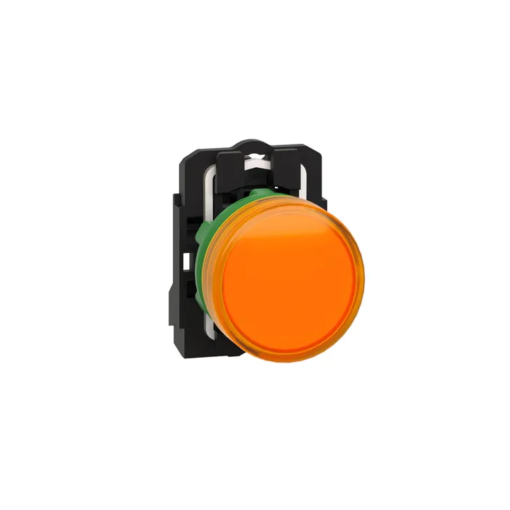 Schneider - Harmony voyant rond Ø22 - IP66 - orange - LED intégrée - 240 V  - Réf : XB5AVM5
