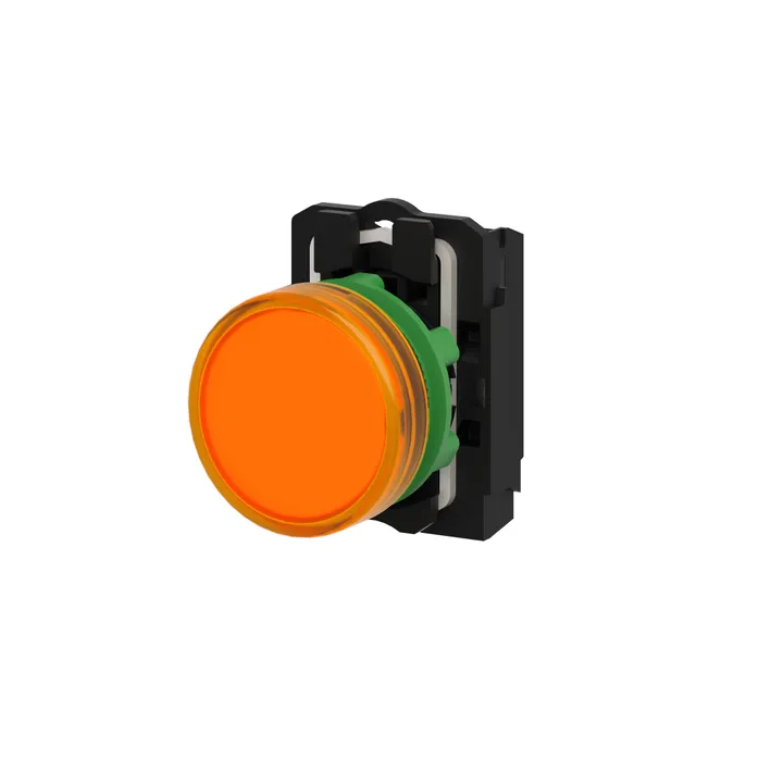 Schneider - Harmony voyant rond Ø22 - IP66 - orange - LED intégrée - 240 V  - Réf : XB5AVM5