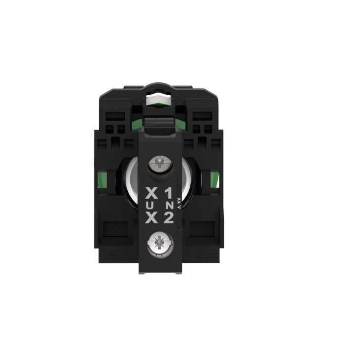 Schneider - Harmony voyant rond Ø22 - IP66 - vert - LED intégrée - 24V - Réf : XB5AVB3