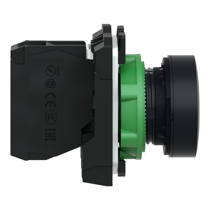 Schneider - Harmony XB5 - Bouton poussoir à impulsion Ø22 - 1F - vert - vis étrier -  Réf : XB5AA31