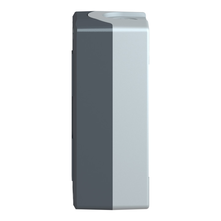 Schneider - Harmony boite - 3 trous - couvercle gris foncé - fond gris clair - Réf : XALD03