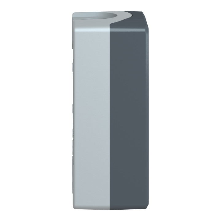 Schneider - Harmony boite - 3 trous - couvercle gris foncé - fond gris clair - Réf : XALD03