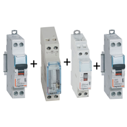 Legrand - LOT - Protection Chauffe eau - Sans contact EDF - 412558+406771+406775+412790