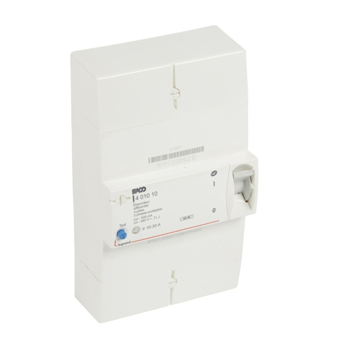 Legrand - Disjoncteur de branchement ERDF - 4P 10/30A 500 MA Instantané - Réf.: 401010