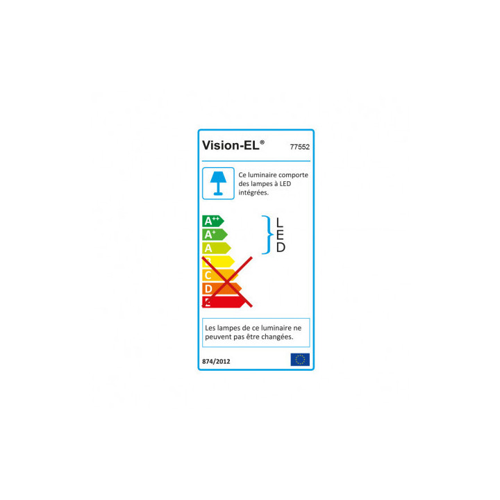 Miidex - Plafonnier LED Blanc Ø170 12W 3000°K - Réf : 77552