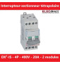 Legrand - DX3 Interrupteur-sectionneur tétrapolaire - 20A - 400V - 2 modules - Réf : 406477