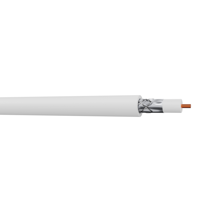 CAE - Câble TV coaxial Blanc - couronne 100m - Réf : 17 VATC