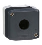 Schneider - Harmony boite - 1 trou - couvercle gris foncé - fond gris clair - Réf : XALD01