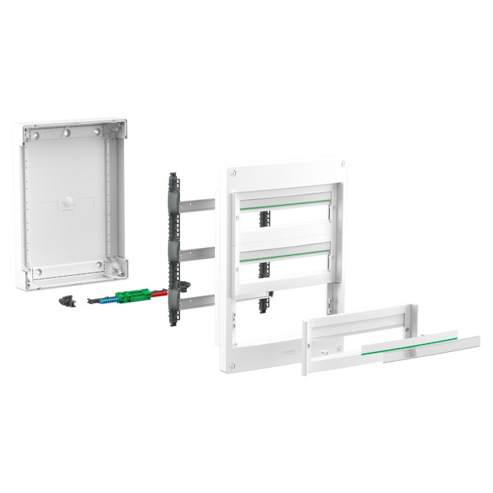 Schneider - PrismaSeT XS - Coffret saillie - 3R - 18M - sans porte - Réf : LVSXT318