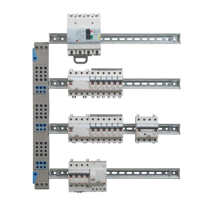Legrand - Peigne vertical VX³ auto - 125 A - pour coffrets 4 rangées - 405034