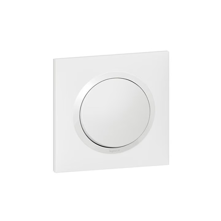 Legrand - Dooxie - Interrupteur ou va-et-vient avec plaque - Réf : 600001+600801