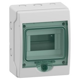 Schneider - Mureva Mini coffret étanche - 6 Modules - IP65/IK09 - Réf : 13958M