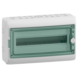 Schneider - Coffret Mureva - 1 rangée 18 Modules - IP65/IK09 - Réf : 13963M