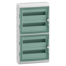 Schneider - Coffret Mureva - 4 rangées 18 Modules - IP65/IK09 -Réf : 13968M