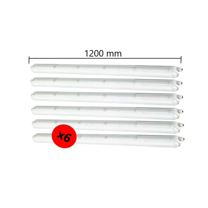 Spectrum Etanche LED 120cm - 50W - 4000K - 6000lm - IP65 - Réf : SLI028112NW_PW