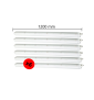 Spectrum - LOT de 6 réglette LED Limea GIGANT - Etanche - 120cm - 50W -6000LM - IP65 - Réf : SLI028112NW_PW