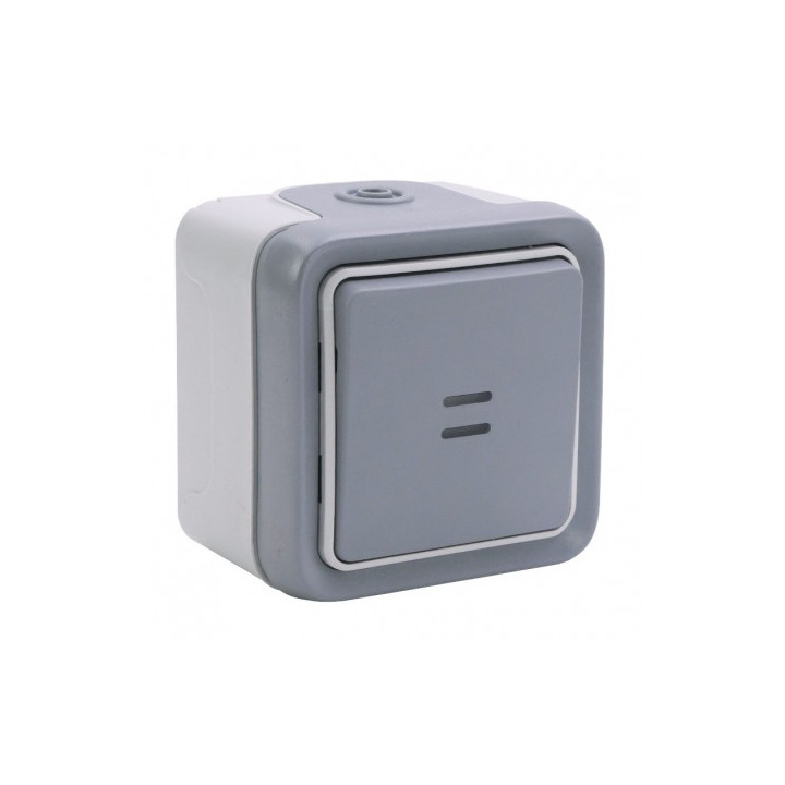 Legrand Plexo - Bouton poussoir lumineux 10A - 230V - IP55/IK07 - 069722