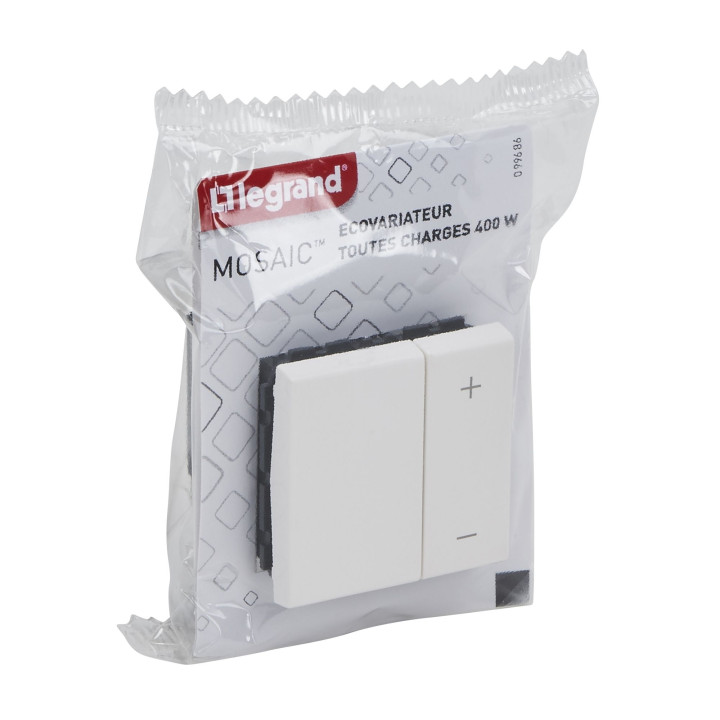 Legrand Mosaic - Interrupteur variateur ECOvariateur 2 fils 400W - 078407