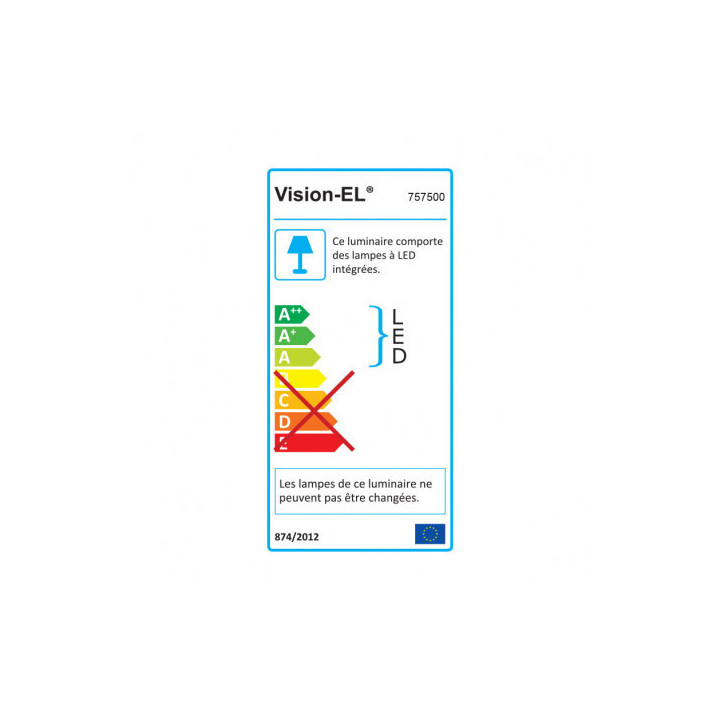 Miidex - Reglette LED 600mm 18W 4000°K - Réf : 757500