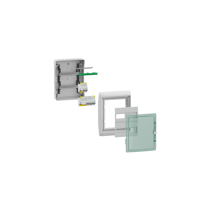 Schneider - Coffret Mureva 1 rangées 12M - IP65/IK09 - Réf.: 13981