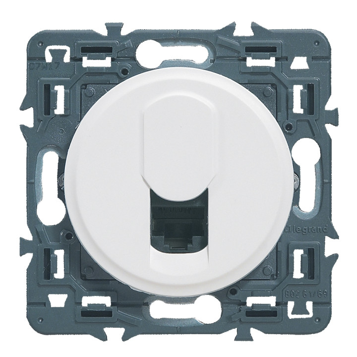 Legrand - Céliane - Prise RJ 45 multimédia catégorie6 FTP Céliane - Blanc - Réf : 099711